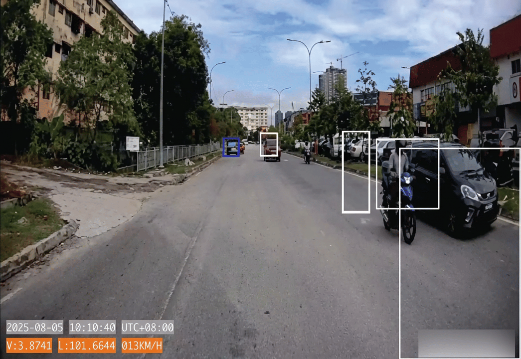 Front road camera view